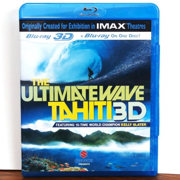 3D Blu-ray THE ULTIMATE WAVE TAHITI Featuring 10-Time World Champion Kelly Slate - Picture 1 of 5